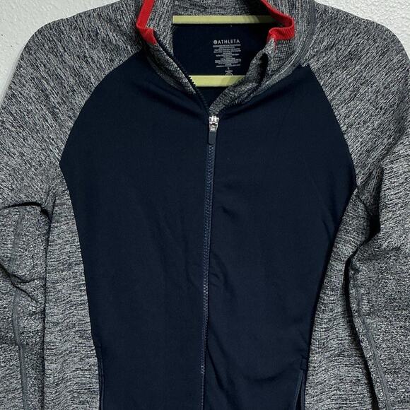 Athleta Heather Gray Andes Hybrid Jacket Sz L - Picture 3 of 10